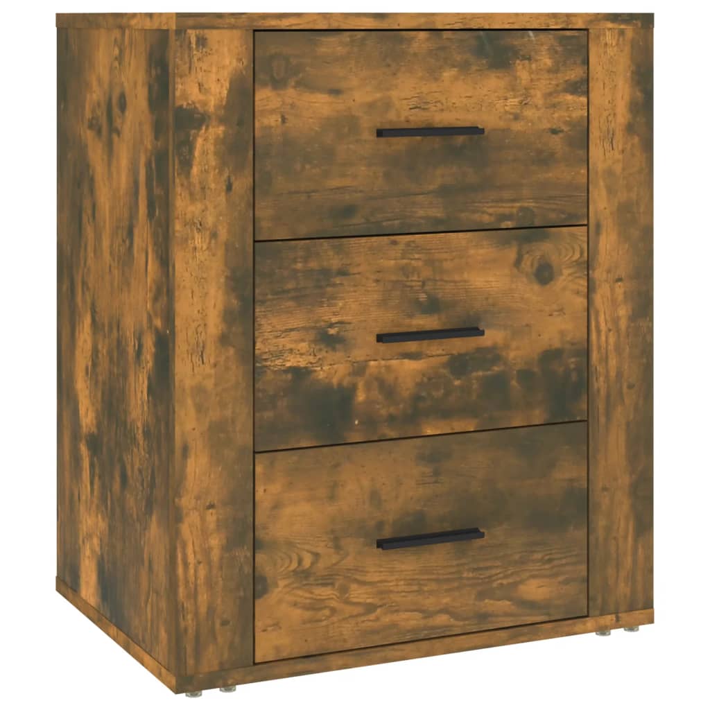 Nightstand Smoked Oak 50x36x60 cm Particleboard