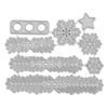 Christmas Die Cuts Carbon Steel Snowflake Pine Leaf Christmas Craft DIY Embossing Stencil Template