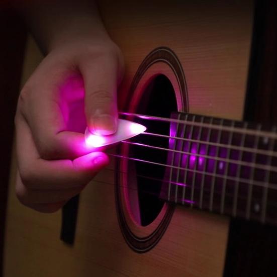 Светящиеся медиаторы LED Light Up Гитарный медиатор Подсвеченный медиатор Аксессуар для акустической электрогитары и бас-гитары