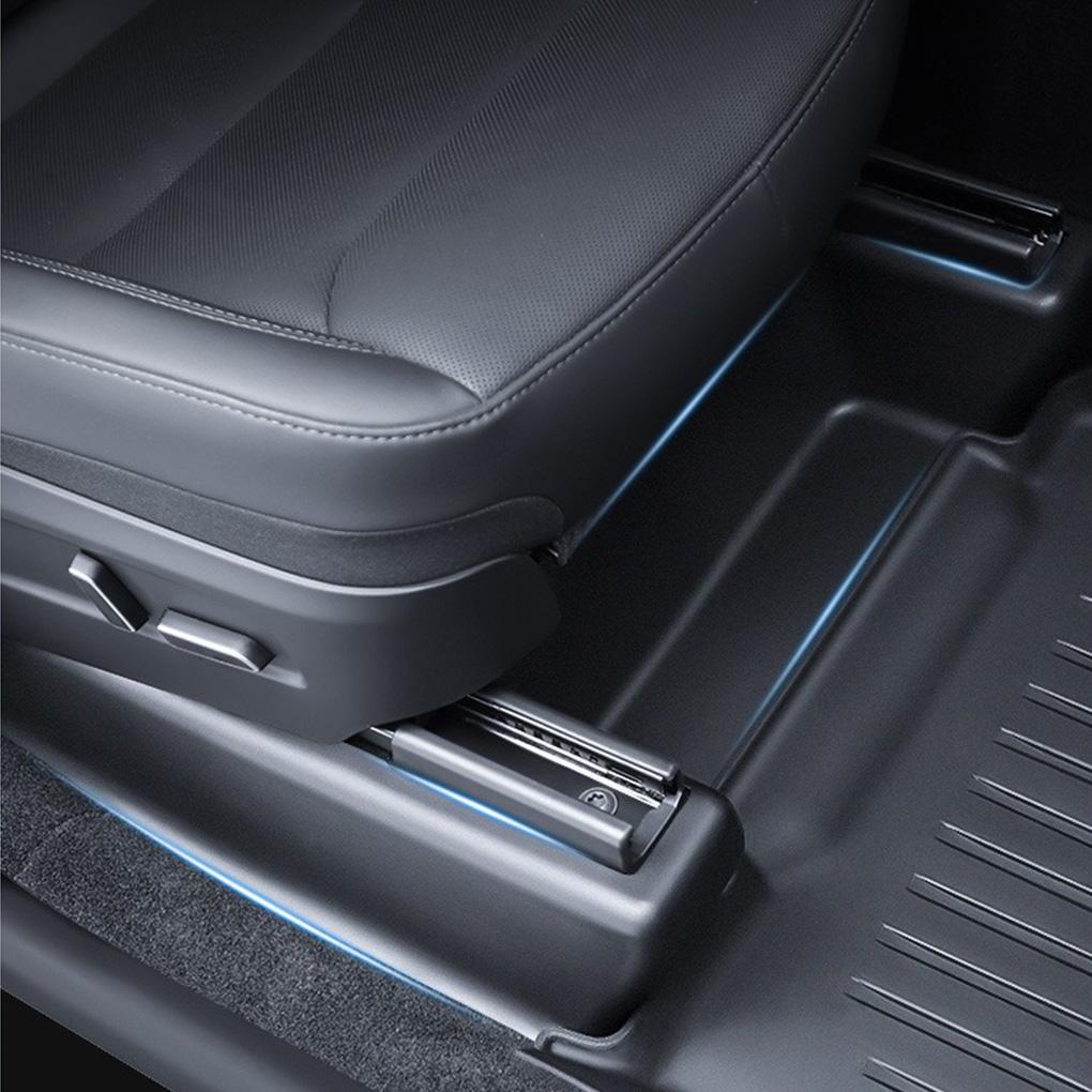 TPE For Tesla Model Y Juniper 2025 Under Seat Corner Guard Seat Slide Rails Protector Cover Anti-Kick Decor Car Accessories