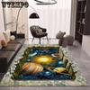 3D Living Room Carpet Large Area Fully Covered Coffee Table Carpet Absorbent Easy To Maintain Carpet