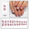 24 шт. накладные ногти на Хэллоуин короткие квадратные ногти уши привидение тыква воздушные шары элементы Хэллоуина накладные ногти готовые носимые ногти праздничный маникюр