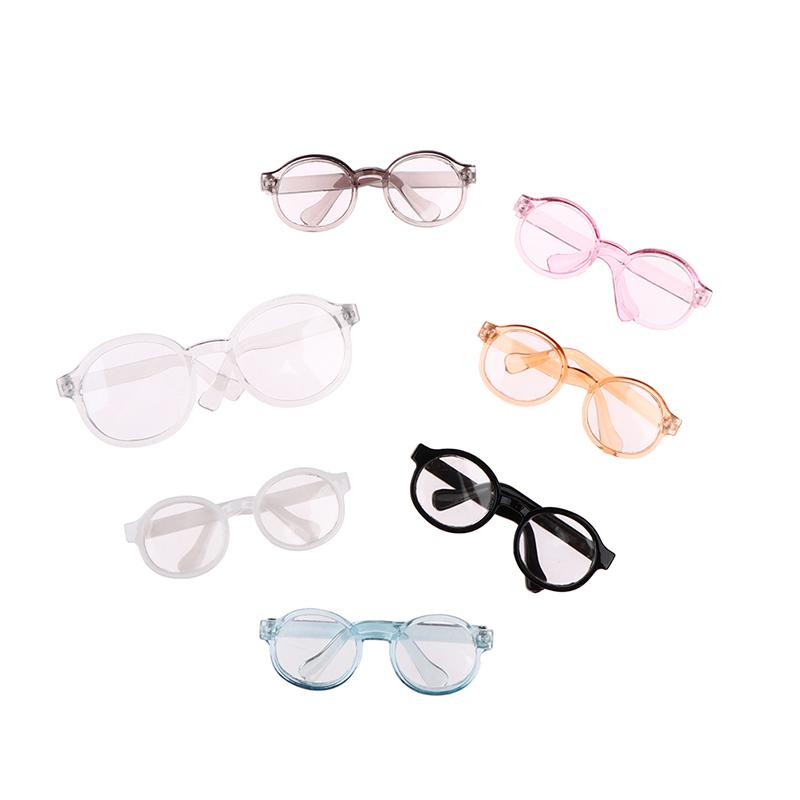 Plush Doll Glasses Accessory Round Frame 6.5/9.5Cm Eyewear Clear Lens