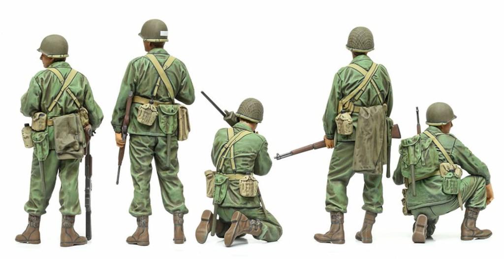 Tamiya 1/35 Military Miniature Series No. 379 U.S. Infantry Reconnaissance Set Plastic Model 35379 (Pre-painted)