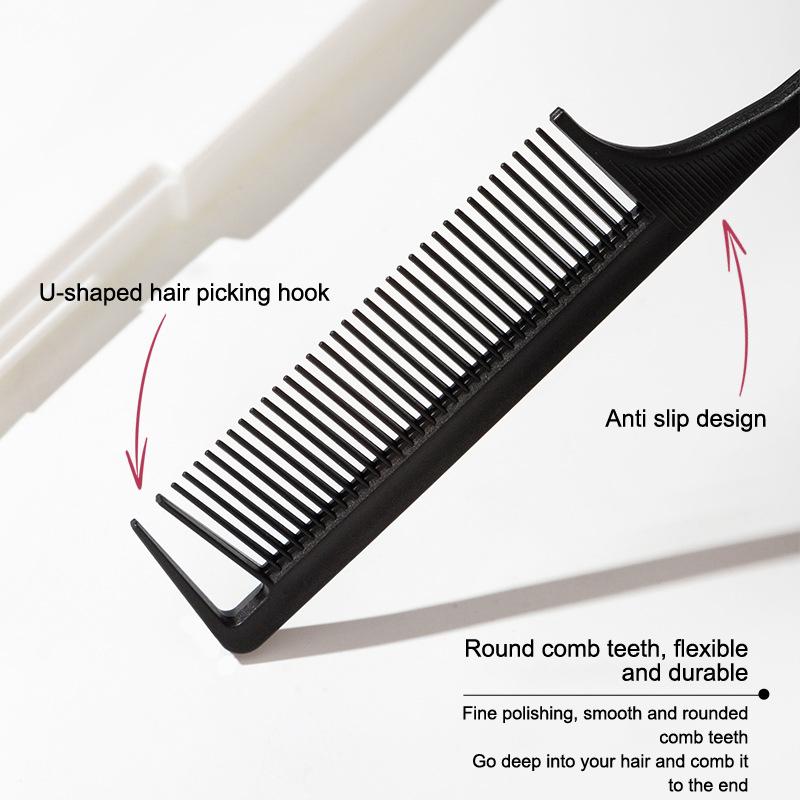 1 шт. профессиональная расческа для волос с острым хвостом, антистатическая щетка для окрашивания волос, парикмахерская стальная расческа, аксессуары для парикмахеров