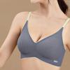 Thin Comfortable Simple Latex Seamless Underwear Gathered Anti-sagging Fixed Cup Adjustable Bra