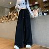 Spring Autumn Loose Casual Wide Leg Pants Female High Waist Fashion All-match Solid Color Sweatpants Trousers