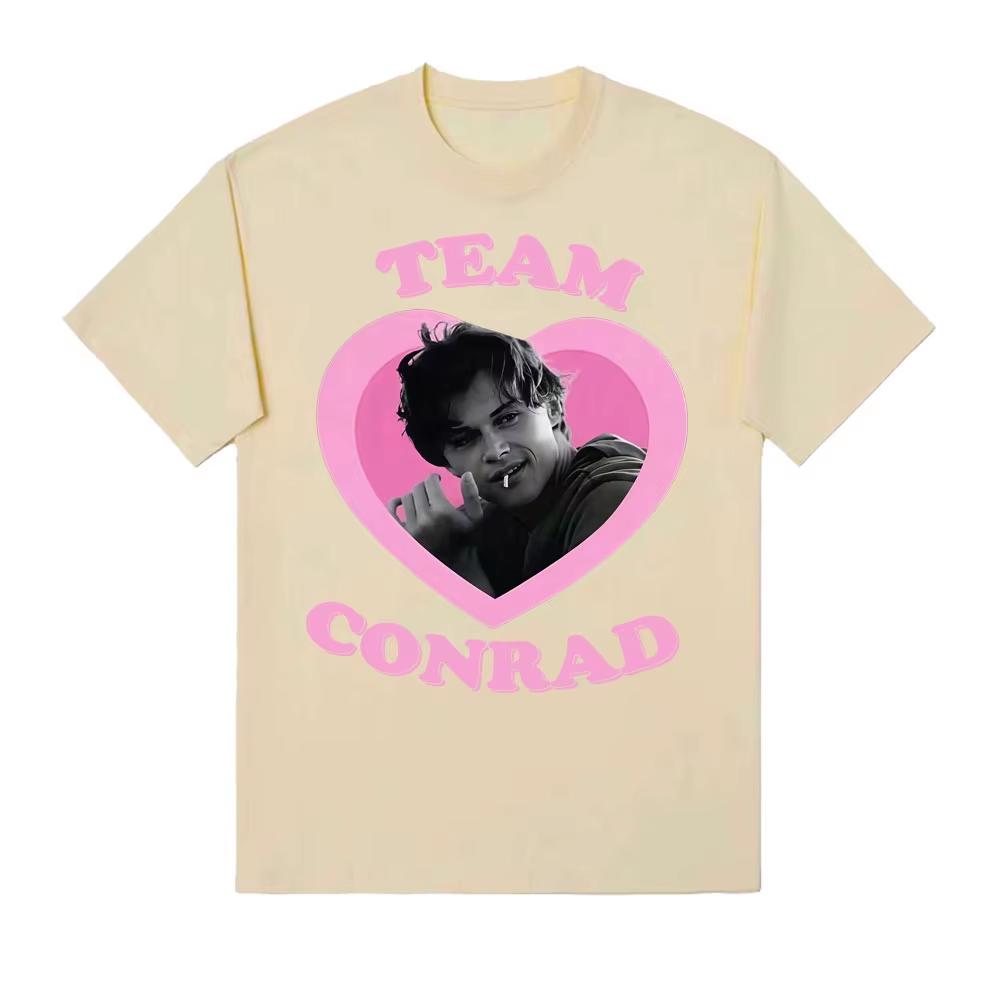 Team Conrad Cousins Beach Movie Y2k T Shirts Unisex Harajuku High Street Trend Tshirt Unisex Summer Tops Comfort Oversized T Shirt