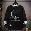 Spring Autumn Men's Sweatshirts Cartoon Long-sleeved Inner Top Loose and Versatile
