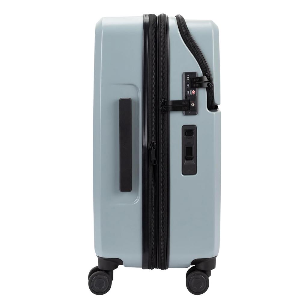 Чемодан Hem 62L Carry Case Чемодан Carry Bag Top Open LOUNGE Оснащен замком TSA, расширяемая жесткая молния для переноски, черный цвет [Transit Lounge] 55,5 см, 4,4 кг