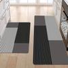 1PC Lines Ceometry Pattern Kitchen Rugs Non-Slip Door Mats Pop Design Bathroom Rugs Bath Mat Carpet for Home Sink Laundry Decor