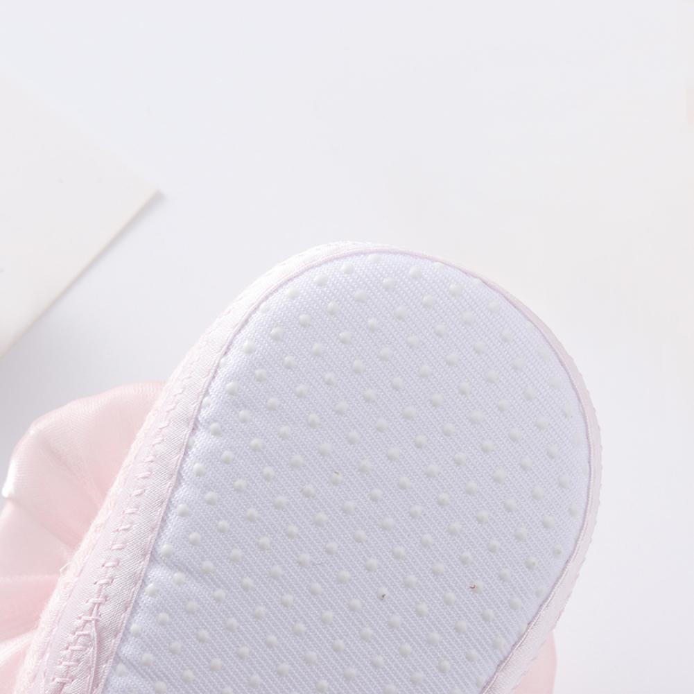 Обувь для новорожденных, обувь для крещения девочек с бантом, обувь для малышей, милая детская мягкая обувь для детей 0-12 месяцев