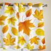 Осенние занавески с текстурой кленового листа для спальни, гостиной, оконные шторы, жалюзи, кухня, домашний декор, шторы