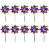 10pack/lot Reflective Windmill Garden Bird Repeller Scare Birds With Light And Wind Bird Scare Yard