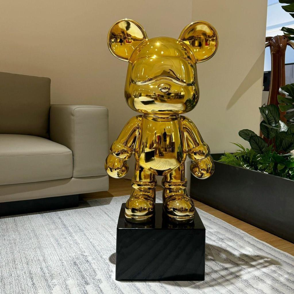 Гальванизированная крутая копилка-медведь, украшение для гостиной, для ТВ-тумбы