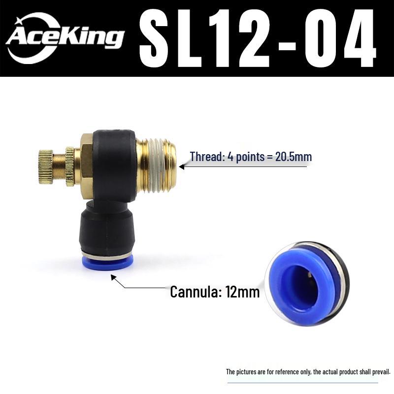 Pneumatic Regulator SL4-M5 with Exhaust SL6-01 and Speed Control Valves SL8-02, SL10-03, SL12-04.
