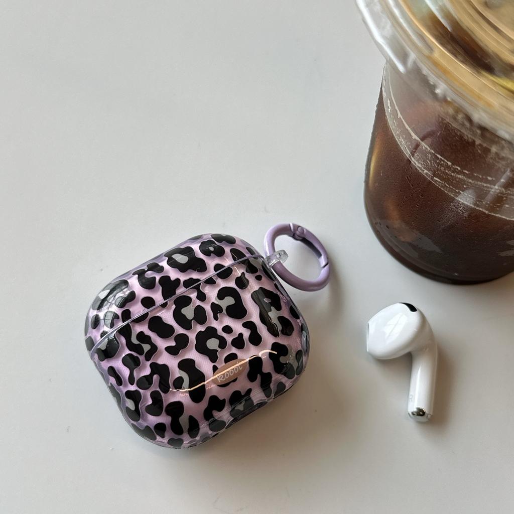 European and American transparent leopard print is suitable for AirPods pro1 generation Apple 1/1 generation earphone cover Bluetooth 1 generation