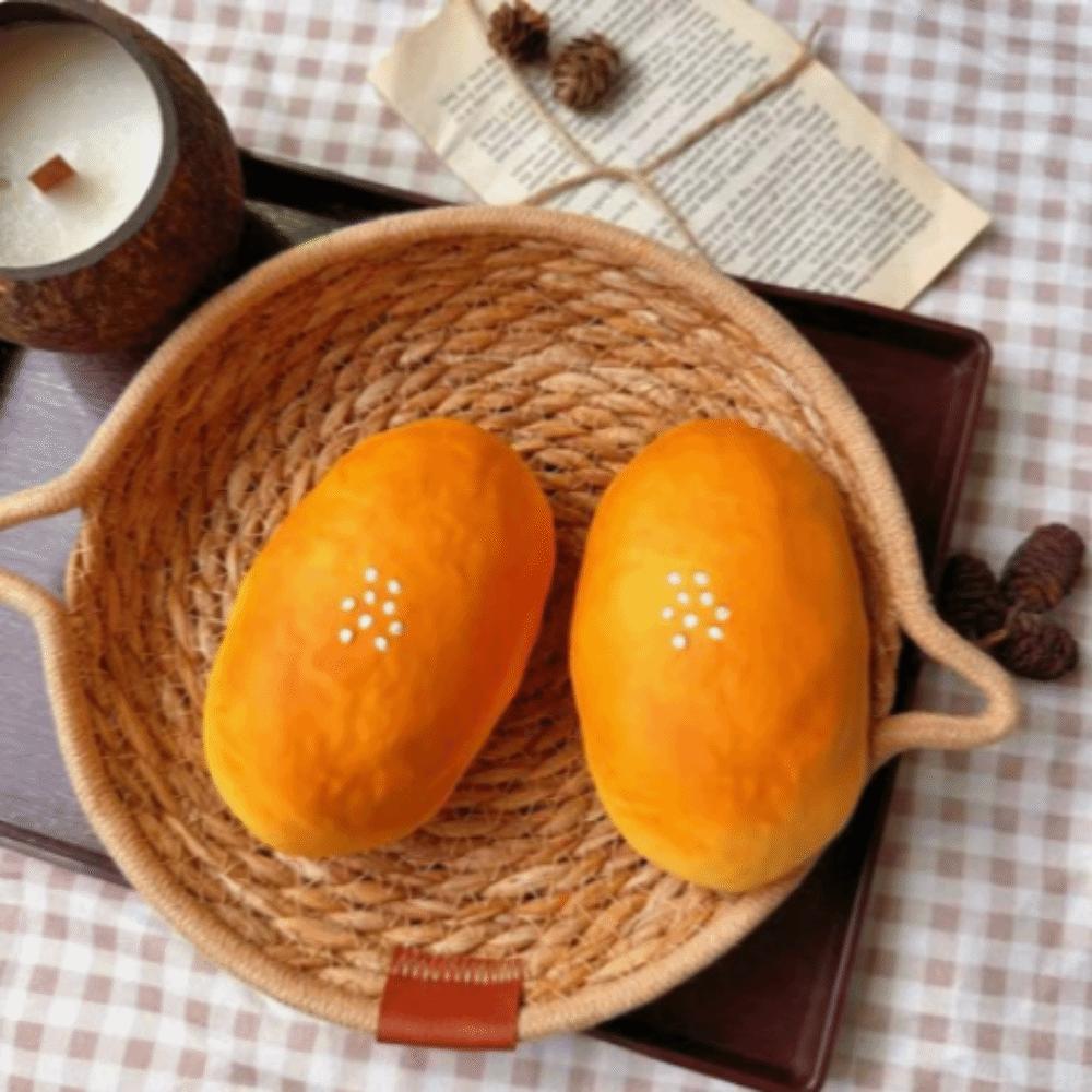 Soft Sticky Simulated Bread Squishy Toy Slow Rebound Bread Fidget Toy Holiday Gift