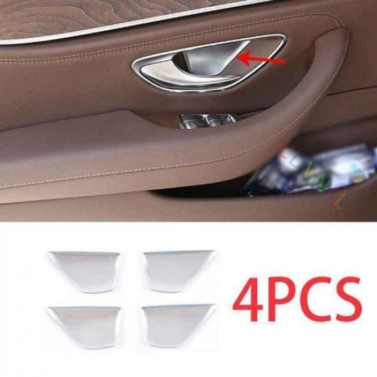 Fit For Benz GLC X253 ABS Silver 4PCS Inner Door Bowl Cover Trim 2016-2020 2021