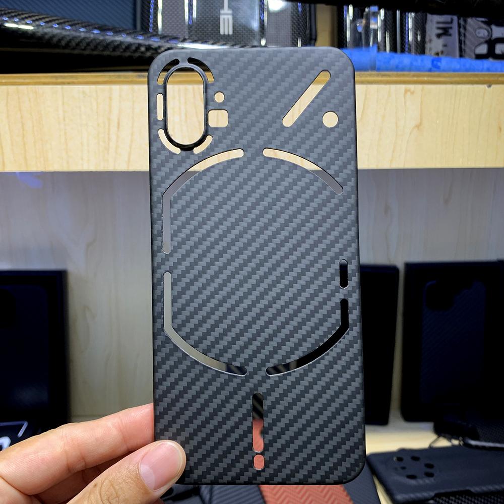 YTF-carbon Настоящий углеродный чехол для Nothing phone1 чехол Ультратонкий противоударный арамидный чехол Деловой жесткий чехол Nothing phone 1