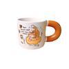 Cute Cartoon Sesame Cat Hakimi Underglaze Colored Ceramic Cup Mug Breakfast Cup Coffee Cup Gift