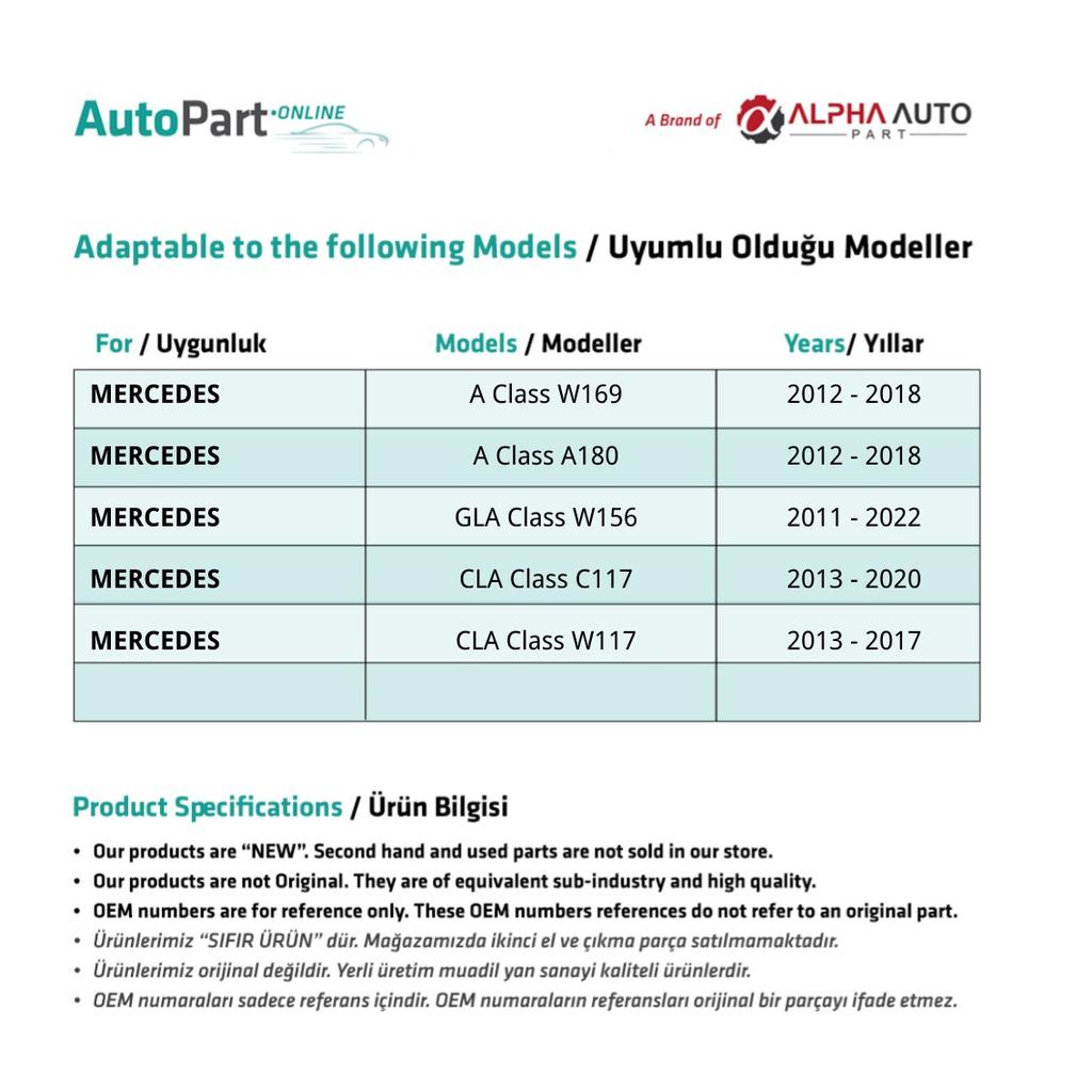 Panoramic Roof Sunroof Repair Kit 62.7 Cm for Mercedes W169, A180, W156