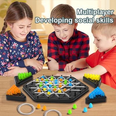 Цепочка Triggle шахматная игра Triggle Rubber Band Game игрушка для детей интерактивная настольная игра Battle Set для семейного праздника подарок