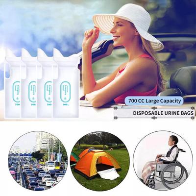 НОВЫЙ 4 шт. 700 мл автомобильный мочеприемник, портативные пакеты для рвоты, писсуар, удобный мини-мобильный унисекс-туалет, одноразовый N2P0
