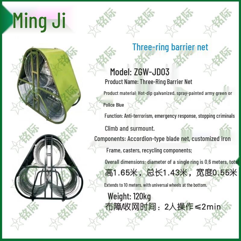 Anti-Riot Concertina Barbed Wire Security Net