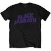 Black Sabbath Official Wavy Logo Vintage T-Shirt