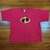 Vintage Y2K Disney The Incredibles T-Shirt Size XXL Red Movie Promo Graphic Unisex T-Shirt