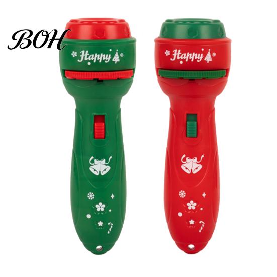 Handheld LED Projector Lamp Kids Christmas Flashlight with 24/32 Patterns, Cartoon Projection Torch, Santa Claus Pattern Light Educational Films, Boys