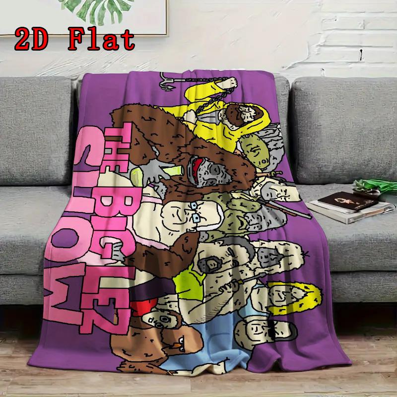 The Big Lez Show 2D Flat Pattern Flannel Blanket High quality All Seasons Warmth and Comfort Perfect for Christmas Gifts.