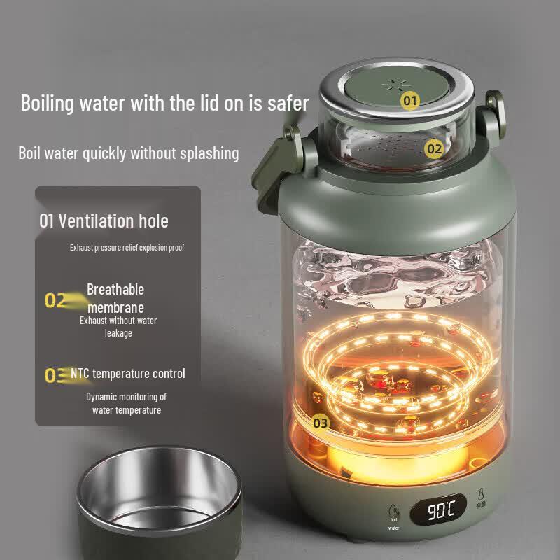 Bear 1.2L Portable Electric Kettle CN plug (adapter included)