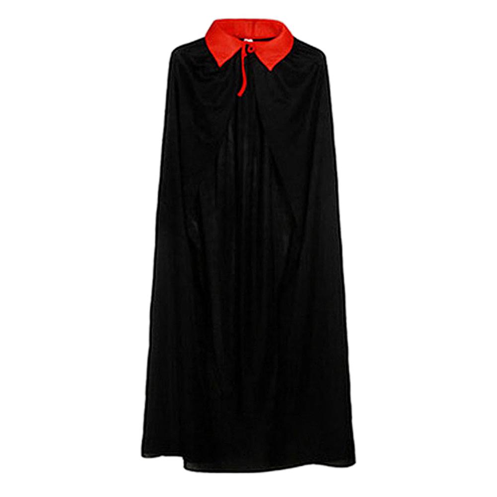 Костюм для косплея для взрослых и детей, Хэллоуин, Плащ, Двусторонний, Черно-красный, Бархатная мантия, Накидка, Колдовской, Волшебный, С капюшоном, Плащ вампира, Для Хэллоуина