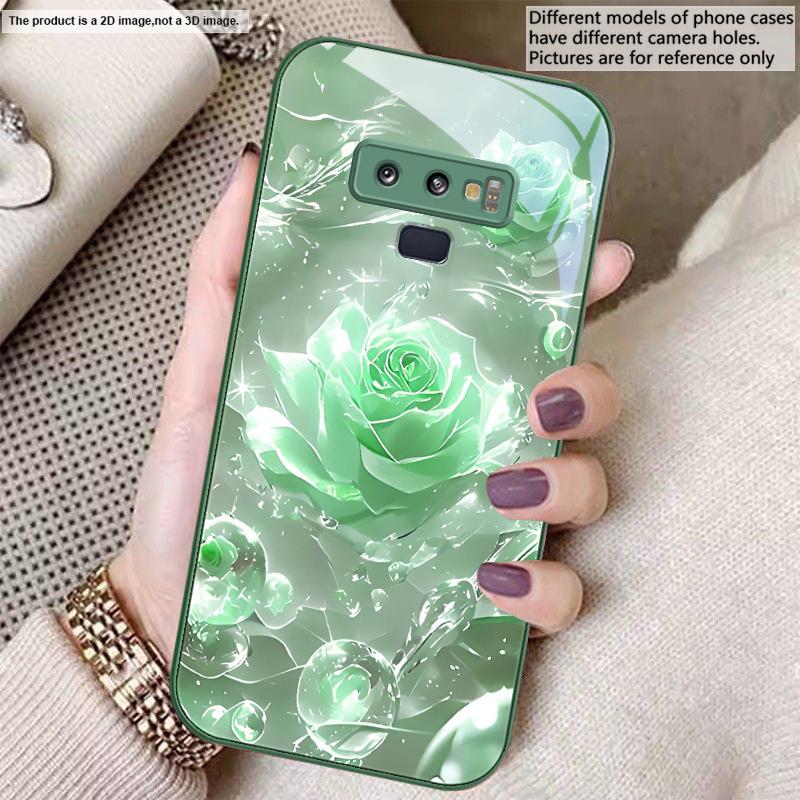 Розы цвета ледяного кристалла Для Samsung A01 02 03 Core 04 05 06 10 12 13 14 5G 15 16 M02 12 Note 8 9 10 20 стекло Ультра чехол для телефона