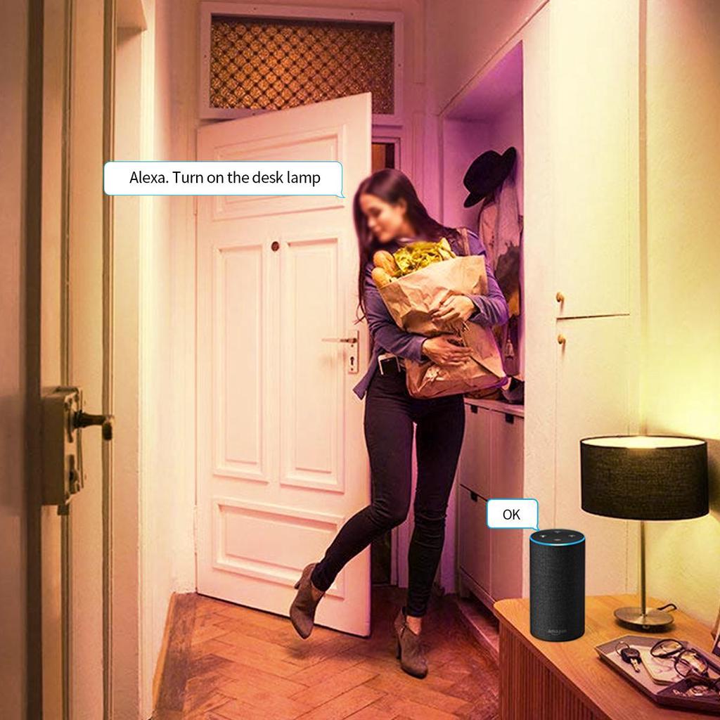 Беспроводная светодиодная лампа WiFi, умная лампа RGB E27, светодиодная лампа Tuya /Homekit, умная жизнь, Google Home, голосовое управление Alexa, освещение для дома