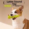 Latex Dog Chew Toy Caterpillar Shape Dog Grinding Teeth Stick Pet Squeaky Toy  Outdoor