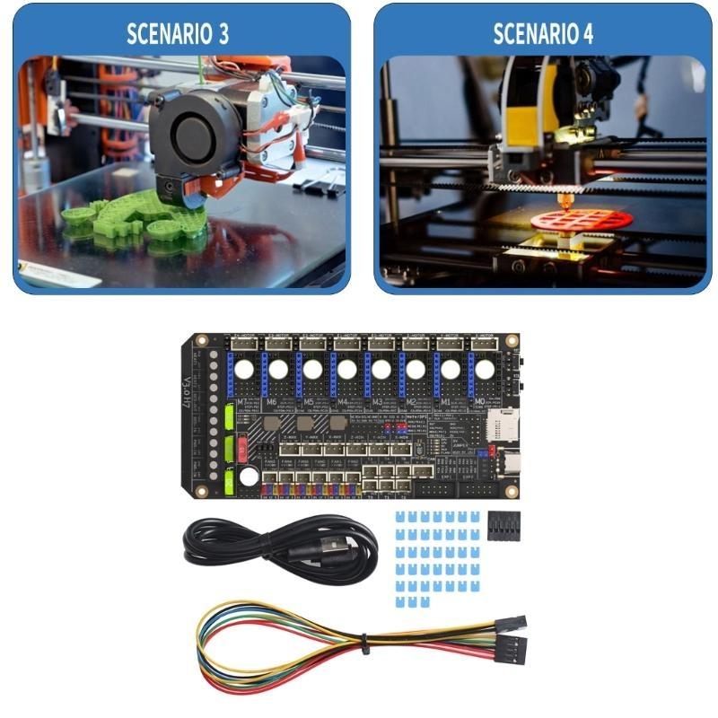 24V/48V 32bit Board For H7 32 Bit Mainboard For 3D Printers, Highly Voltages/Speed Support With 550MHz CPU