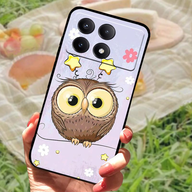For Xiaomi Poco X6 Case Cover Poco X 6 X6 Pro 5G Silicone Soft Marble Black Bumper Funda Coque for Xiaomi Poco X6 Pro Protective