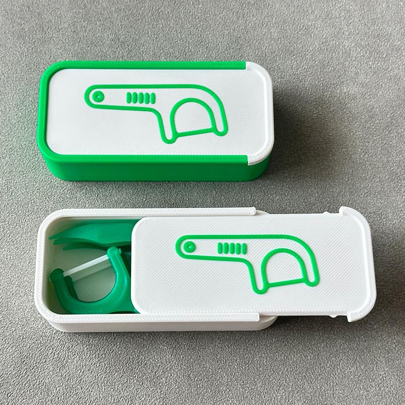 Мини-коробка для зубной нити с выдвижной крышкой, коробка для зубочисток, портативный диспенсер для зубной нити, коробка для хранения мелких предметов для дома, офиса, путешествий