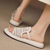 Женские балетки, тапочки, повседневная летняя обувь, плетеные сандалии 2025, женские пляжные шлепанцы, новые шлепанцы для ходьбы, Mujer Zapatos