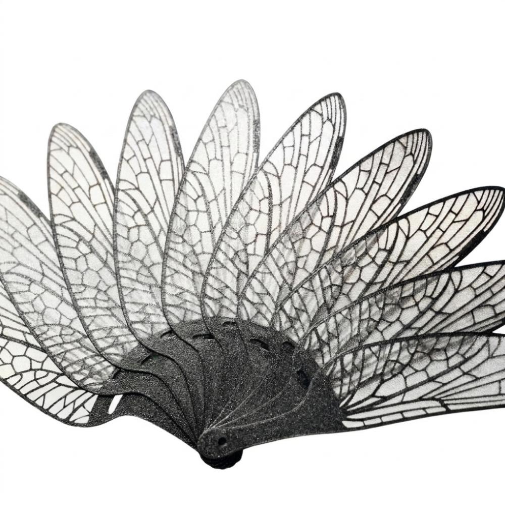Realistic Feather Handheld Feather Fan 3D Printed Summer Cooling Fan Outdoor Use