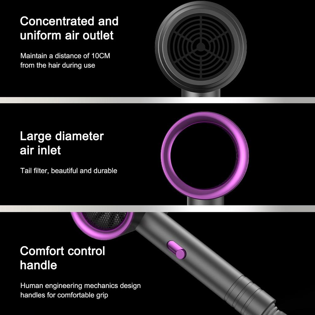 New High-Speed Hair Dryer 800W High-Power Negative Ion Ultra Silent Recommended Professional Hair Dryer For Home Hair Salons