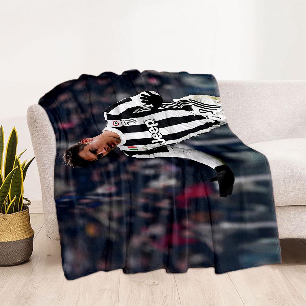 Juventus Player Action Blanket Soft & Cozy Great for Couch Picnics Bedding Four Seasons Multipurpose Playful Design Gift for Travel Home Birthdays