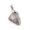 Natural Black Rutile Gemstone 925 Solid Sterling Silver Gift Pendant 1.50" L6m63