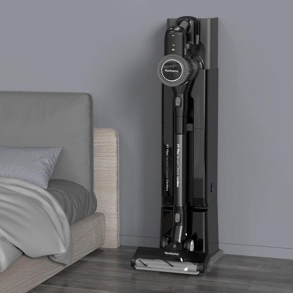 Yanhama P7 PLUS Stick Vacuum Cleaner, 25kPa Powerful Suction, 60min Runtime, Built-in Charging Dustbin