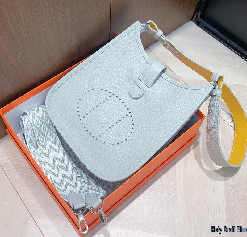 Женская мини-сумка-ведро из натуральной коровьей кожи с узором личи Evelyn Design