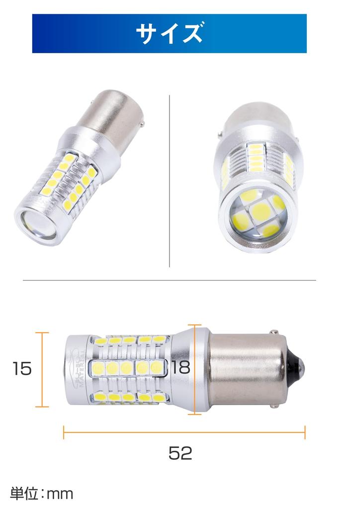 Bubu-Material S25 Светодиодная взрывная лампа заднего хода, 5000 люмен в 2 лампах, Невероятный блеск, Супер