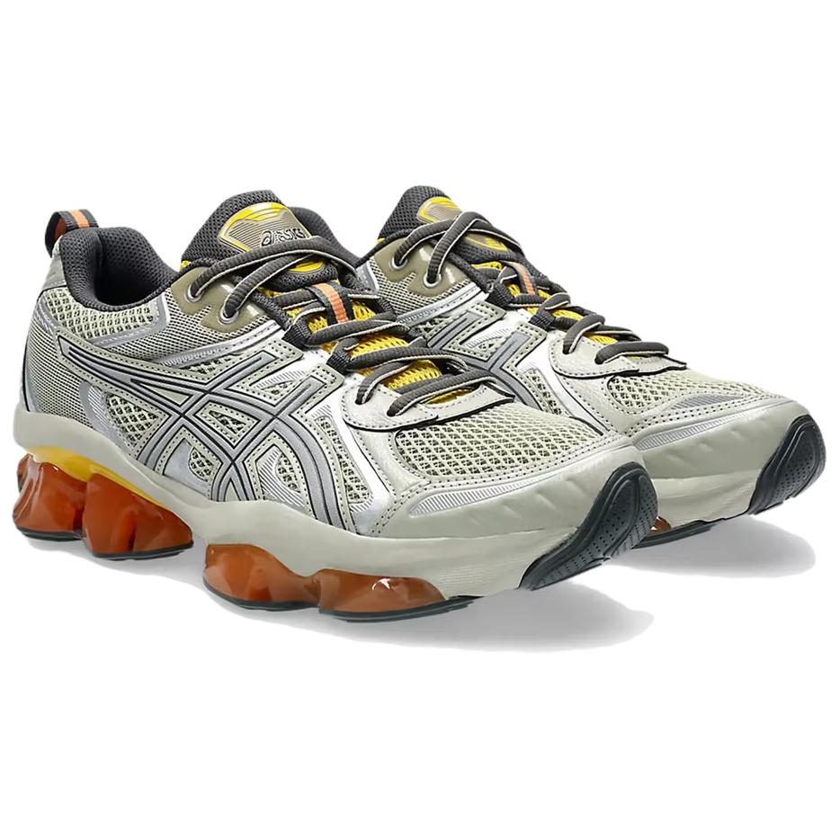 Asics GEL Quantum Kinetic Износостойкие Низкие Беговые Кроссовки Унисекс Серебристо-Серые Кроссовки 1203A270-026